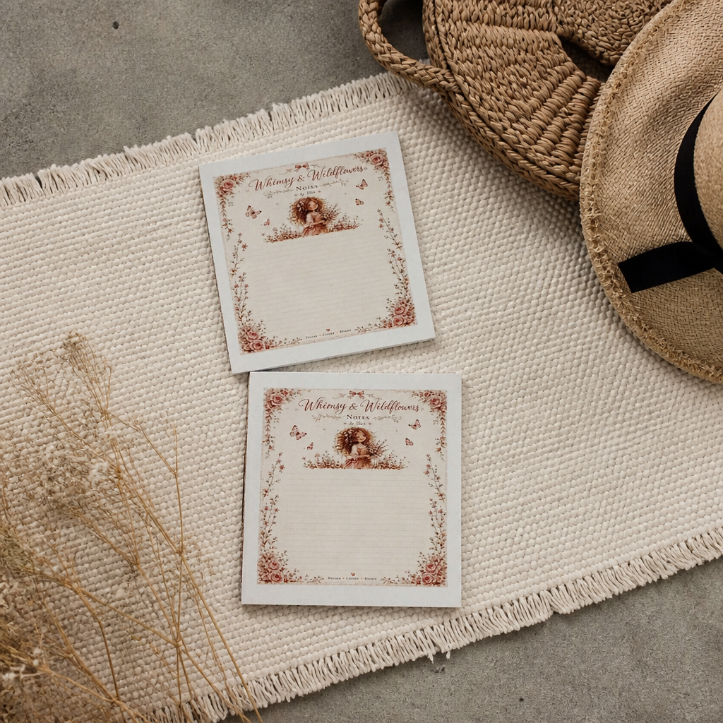 Whimsy & Wildflowers sticky notes