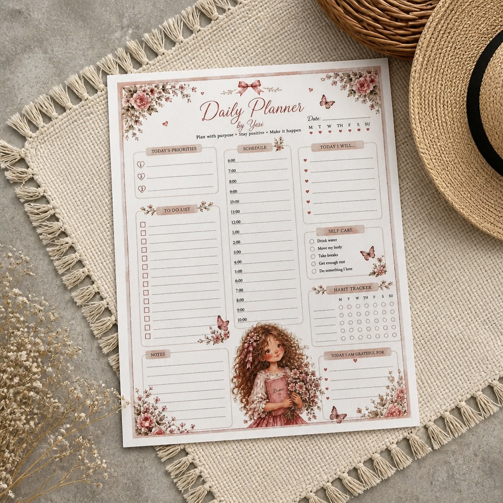 Whimsy & Wildflowers Daily Planner |