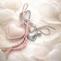 Pink Heart Locket Keychainpoo