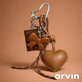Brown Chocolate Heart Keychain