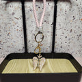 Red Fuzzy Heart Keychain