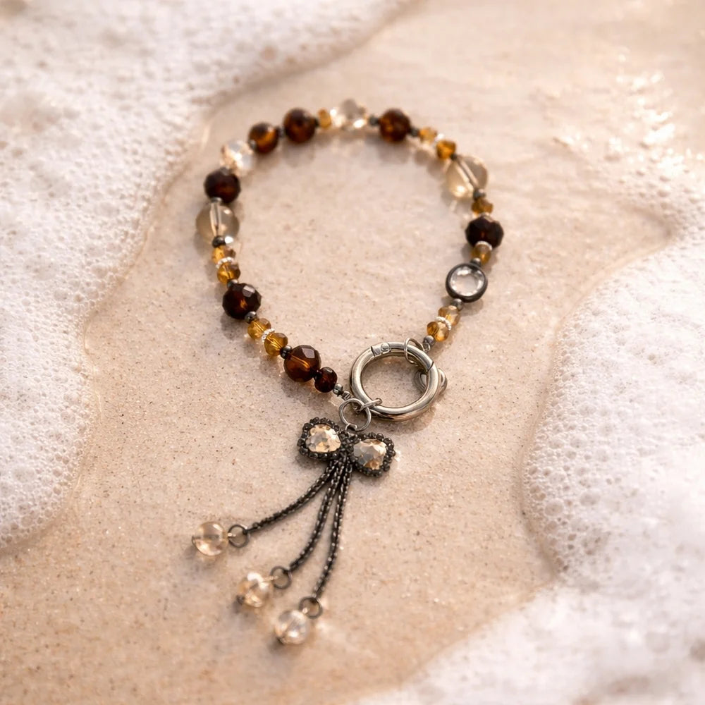 Pink Fitness Charm Keychainloop