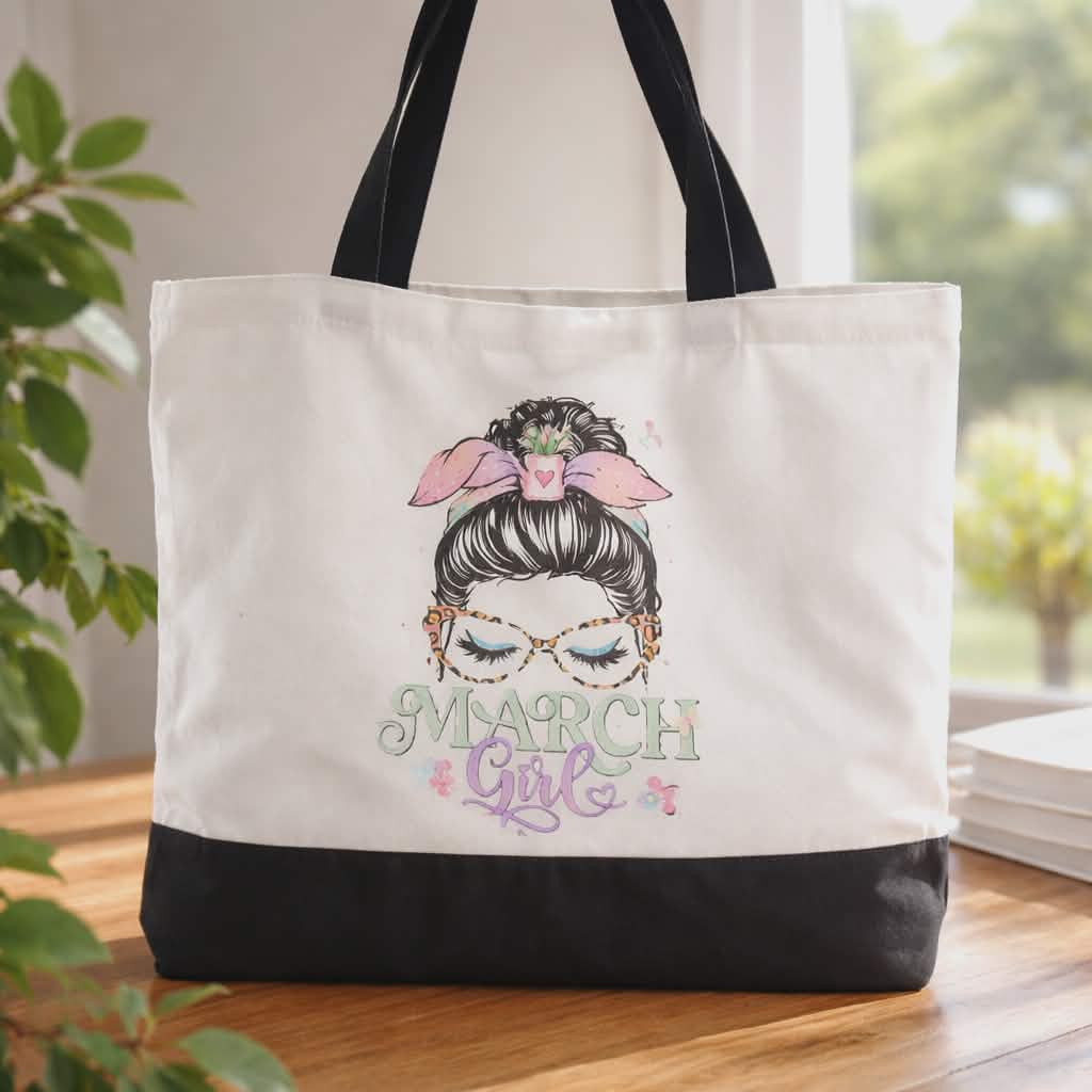 March Girl Tote Bag
