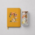 Lemonade Girl Journal & Glass Can Set – Mustard