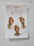 Yesi's Whimsical Girls Sticker Sheet