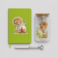 Beach Girl Journal & Glass Can Set – Lime Green Vol. 2