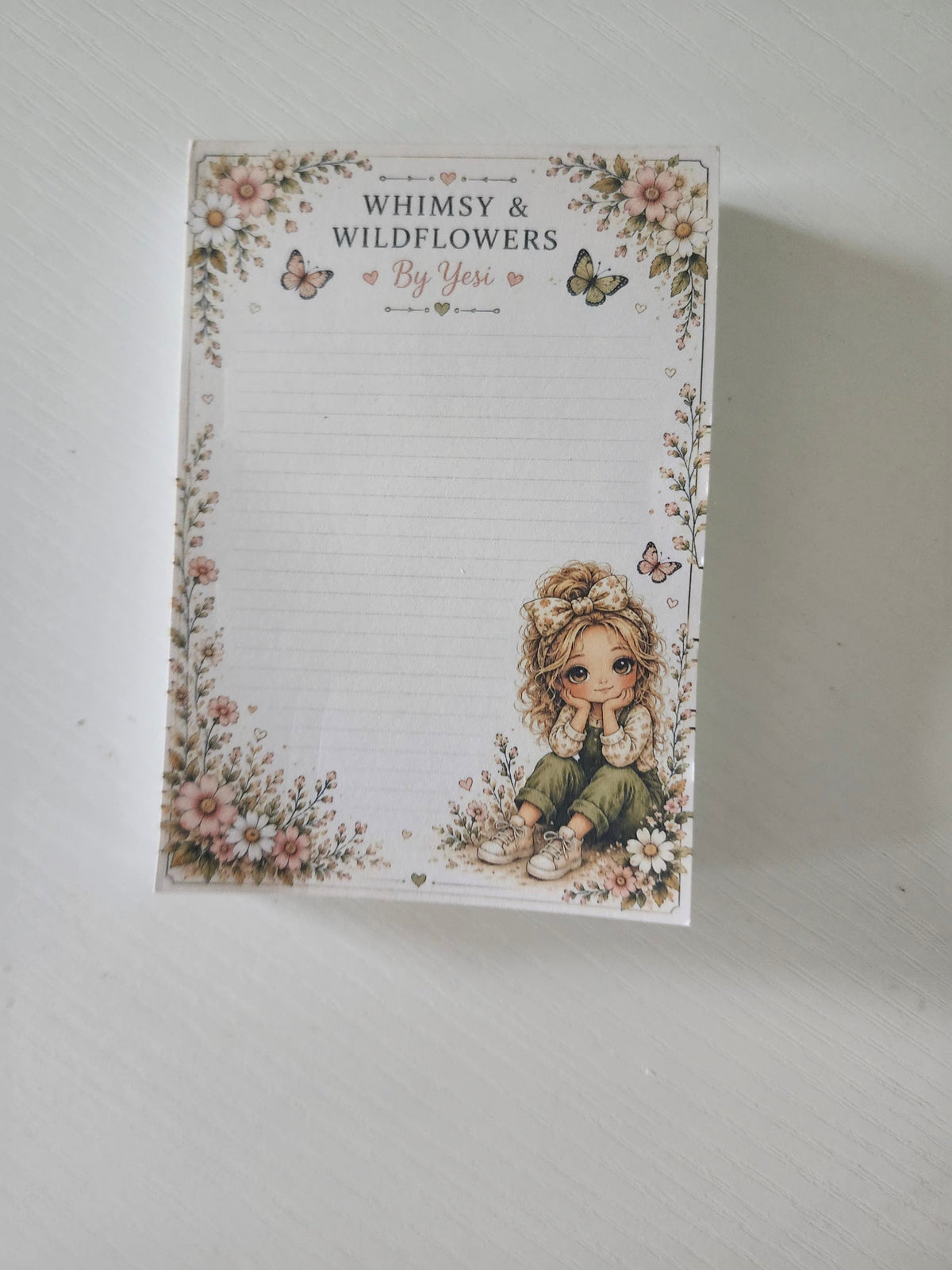 Whimsy & Wildflowers Lined Notepad by Yesi